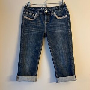 LA Idol Denim Capris/Size 9